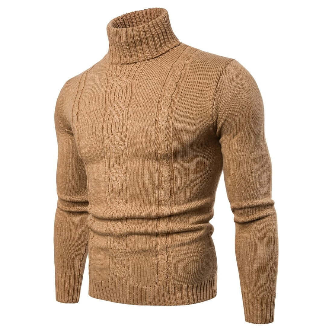Men's Thick Cable Crew Neck Sweater - Luxivelle
