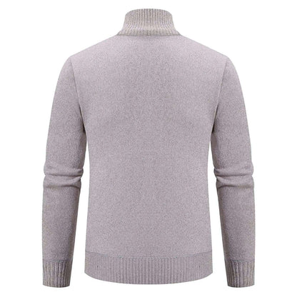 Men's Soft Crew Neck Sweater Cardigan
