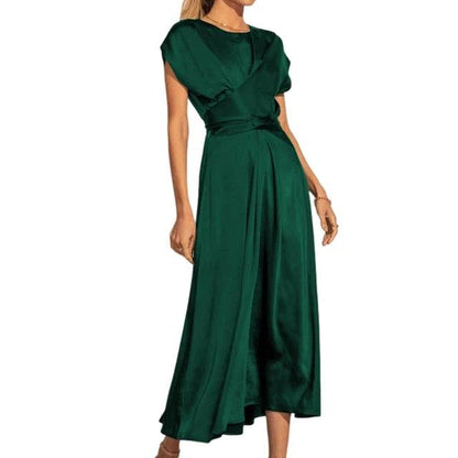 Luxurious Floral Knee Length Dress for Ladies