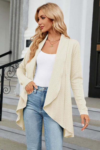 Relaxed Fit Oversized Open Front Cardigan