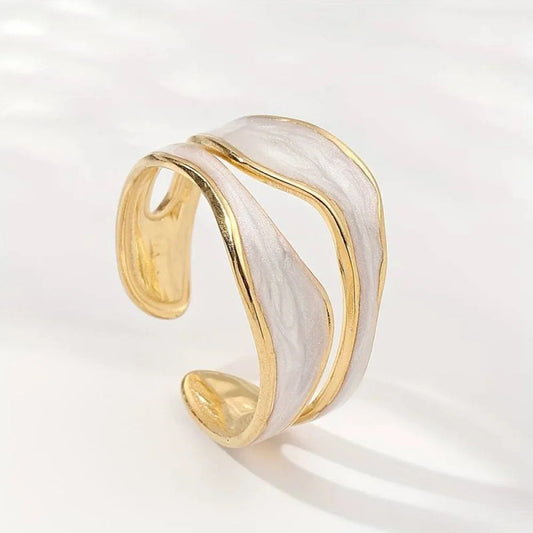Vintage Classic White Gold Band - Luxivelle
