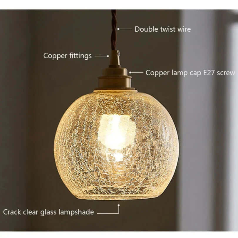 Luxurious Sparkling Glass Drop Lamp