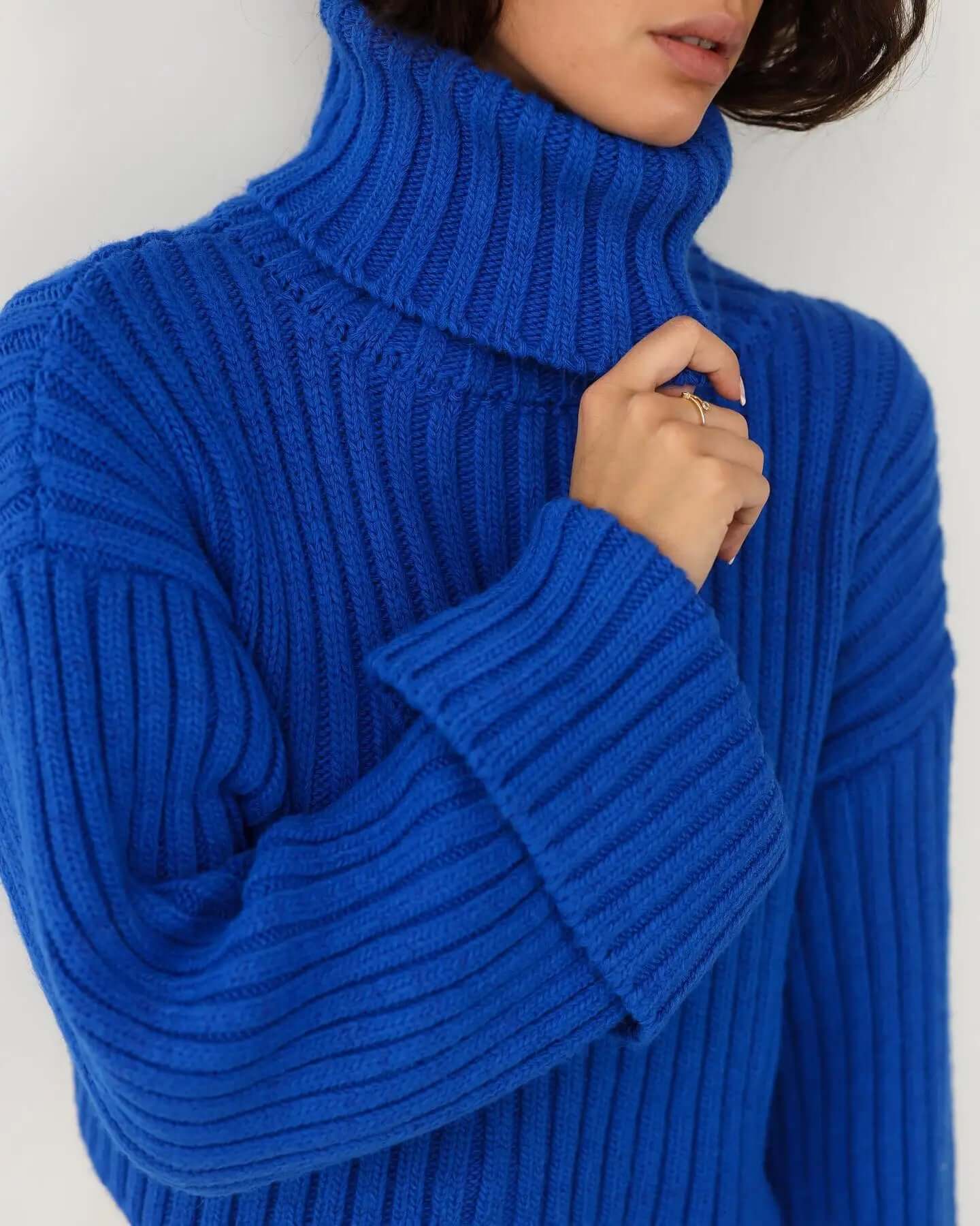 Warm Ladies Cozy Crew Neck Sweater