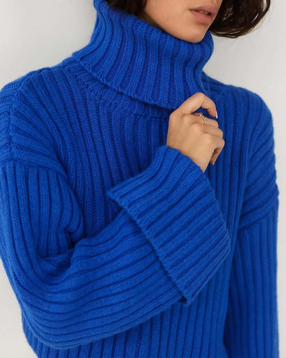 Warm Ladies Cozy Crew Neck Sweater