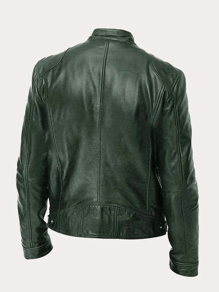 Vintage Style Genuine Leather Coat