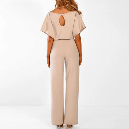 Ladies' Flowy Elastic Waist Jumpsuit
