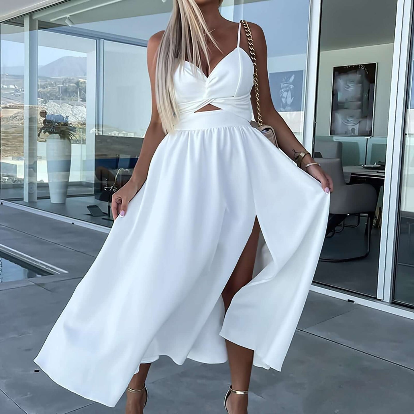 Luxury Knee Length Dress for Special Events