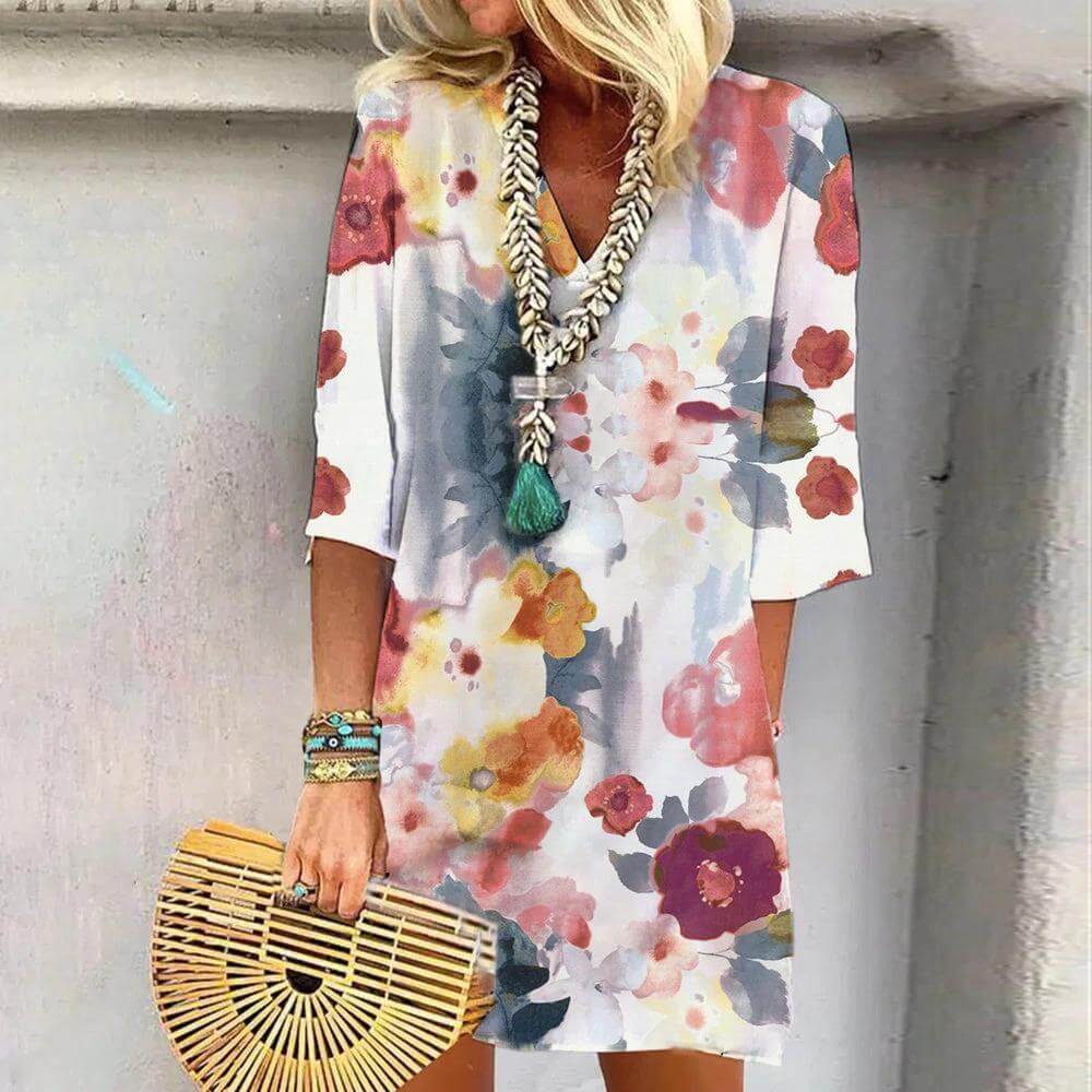 Beautiful Garden Party Midi Dress - Luxivelle