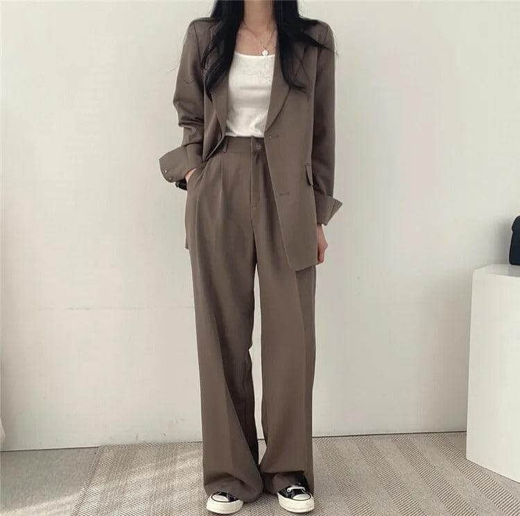 Classic Fit Jacket and Trousers Suit Set