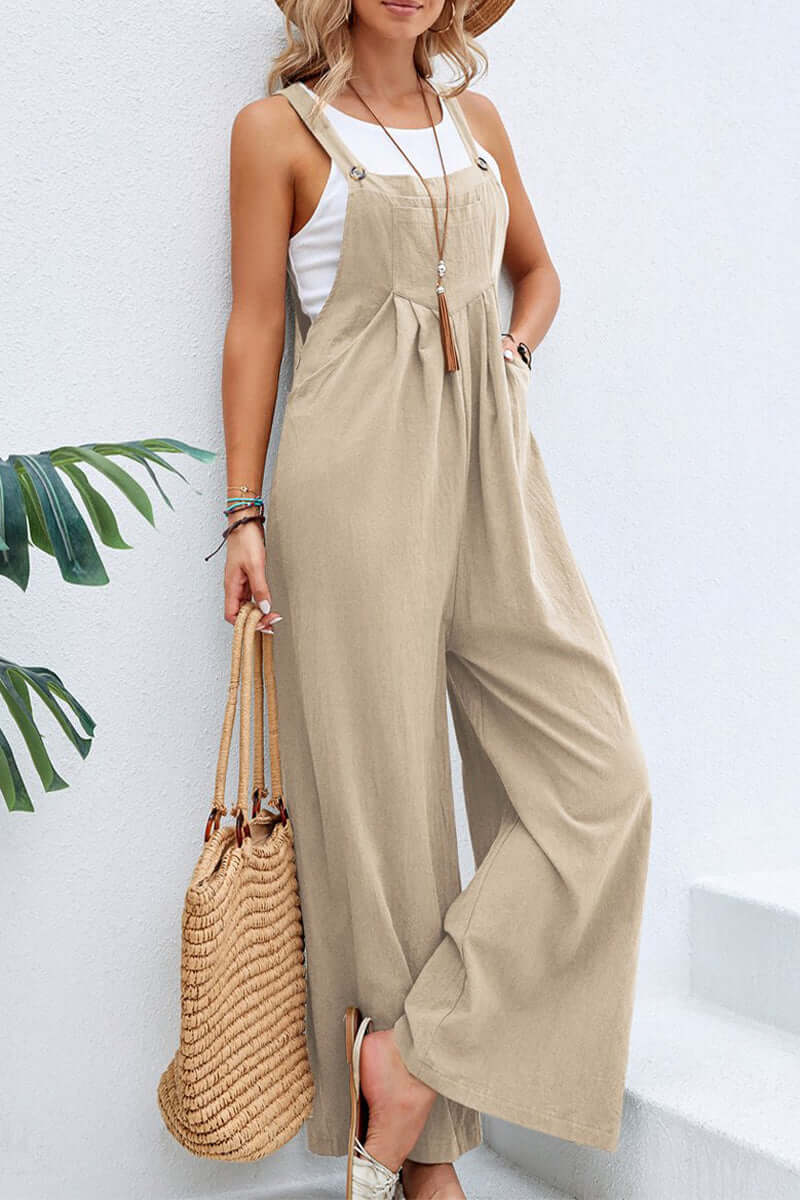 Comfortable V Neck Halter Jumpsuit for Women