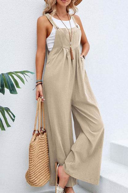 Comfortable V Neck Halter Jumpsuit for Women