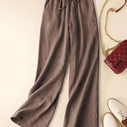 Comfortable Elastic Waist Pants - Luxivelle