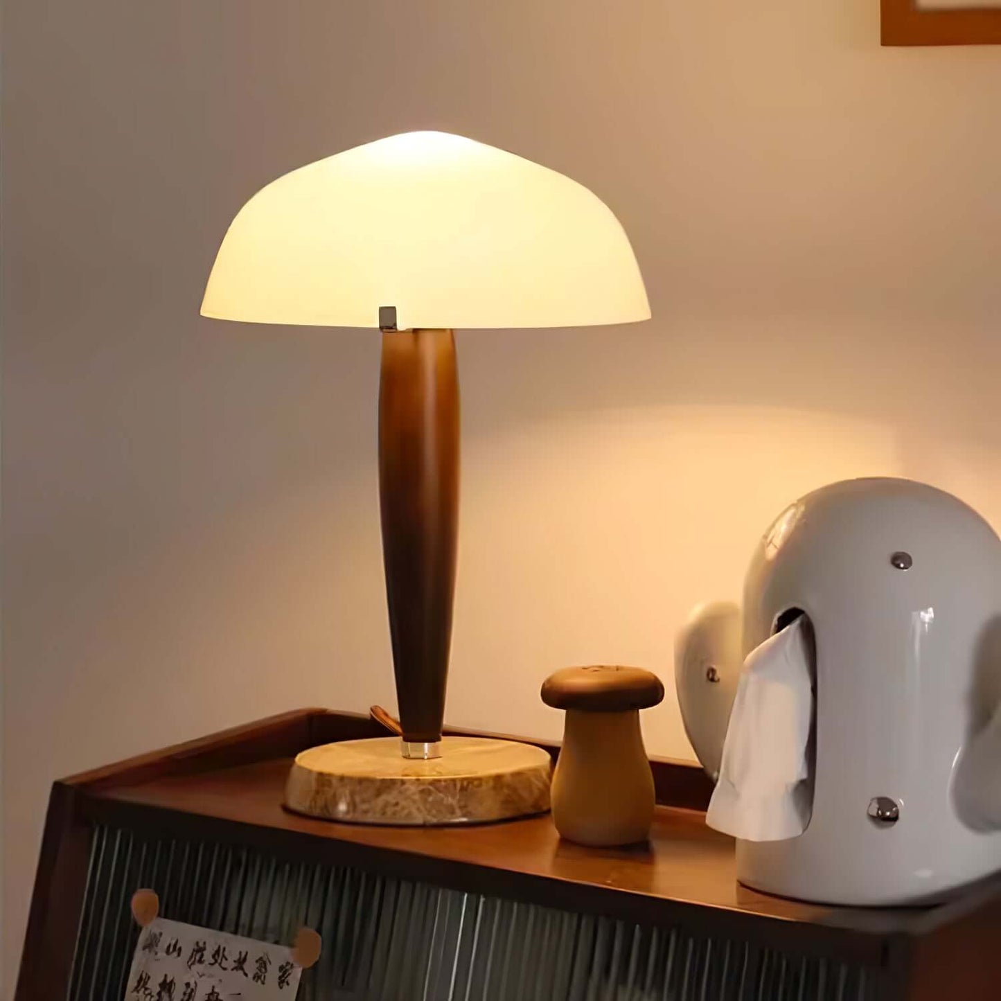 Stylish Wooden Desk Table Lamp