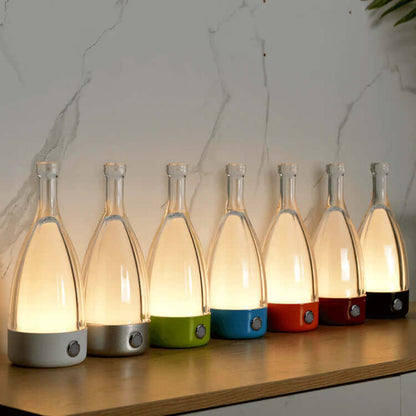 Battery Powered Wine Bottle Table Lamp