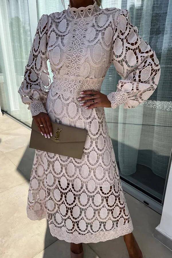 Pretty Floral Knee Length Dress