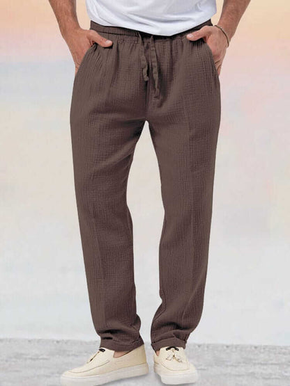 Relaxed Fit Linen Shorts Shirt Set