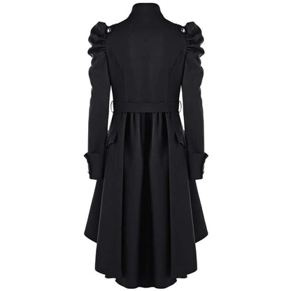 Classic Ladies Midi Coat with Fitted Neckline