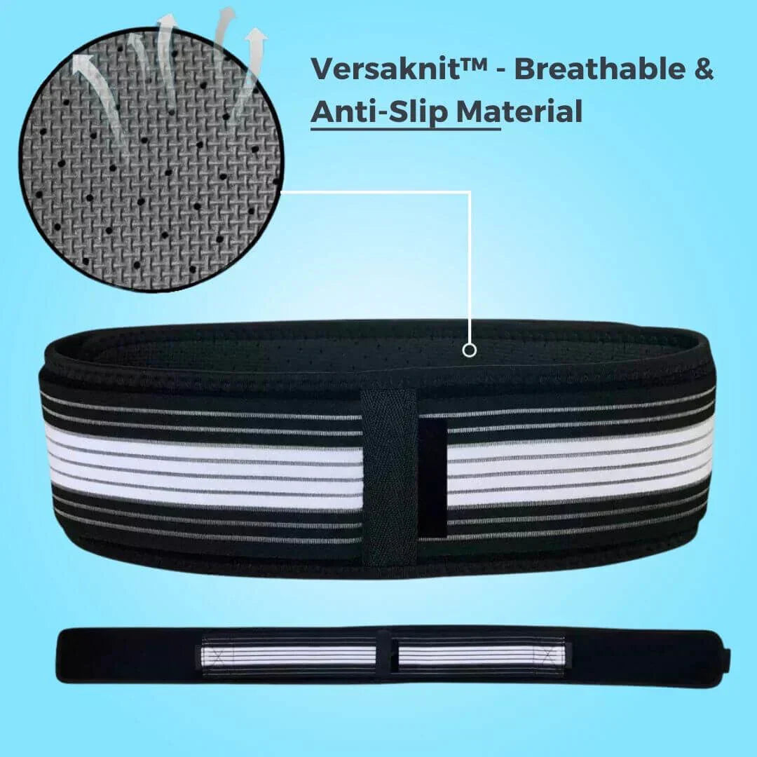 "Adjustable orthopedic back support belt with ergonomic design, breathable material, and adjustable straps for posture correc