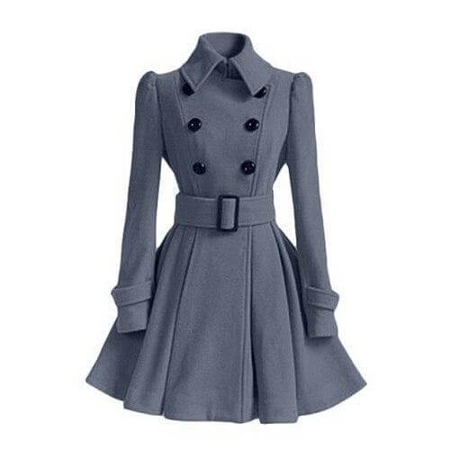 Ladies Water Resistant Parka Trench Coat