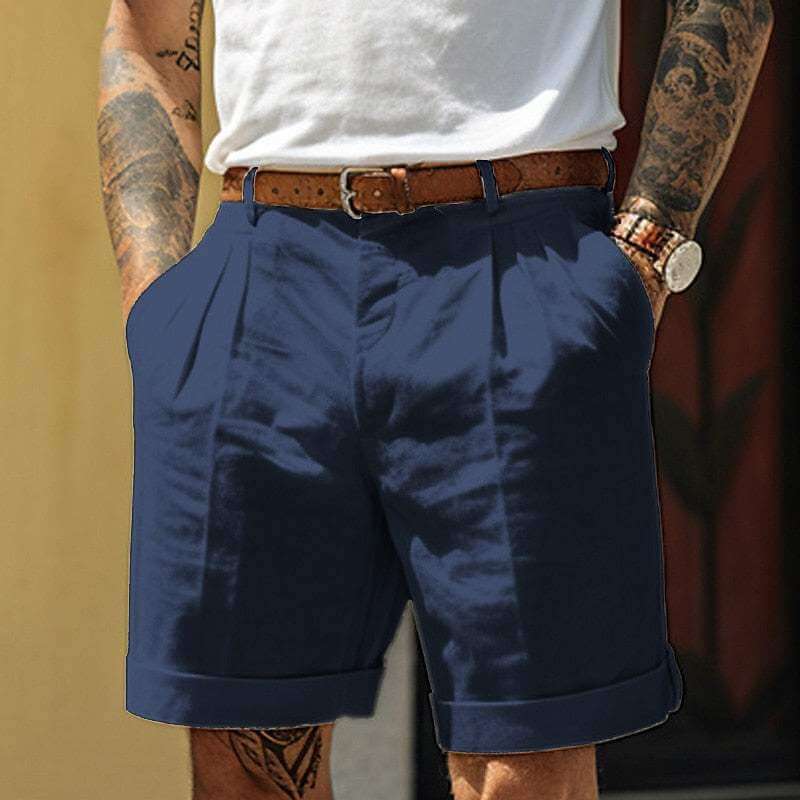 Comfortable Summer Pleated Shorts for Men