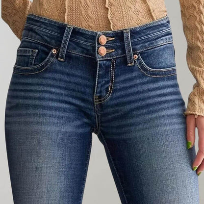 Women's High Waist Skinny Comfort Flare Jeans