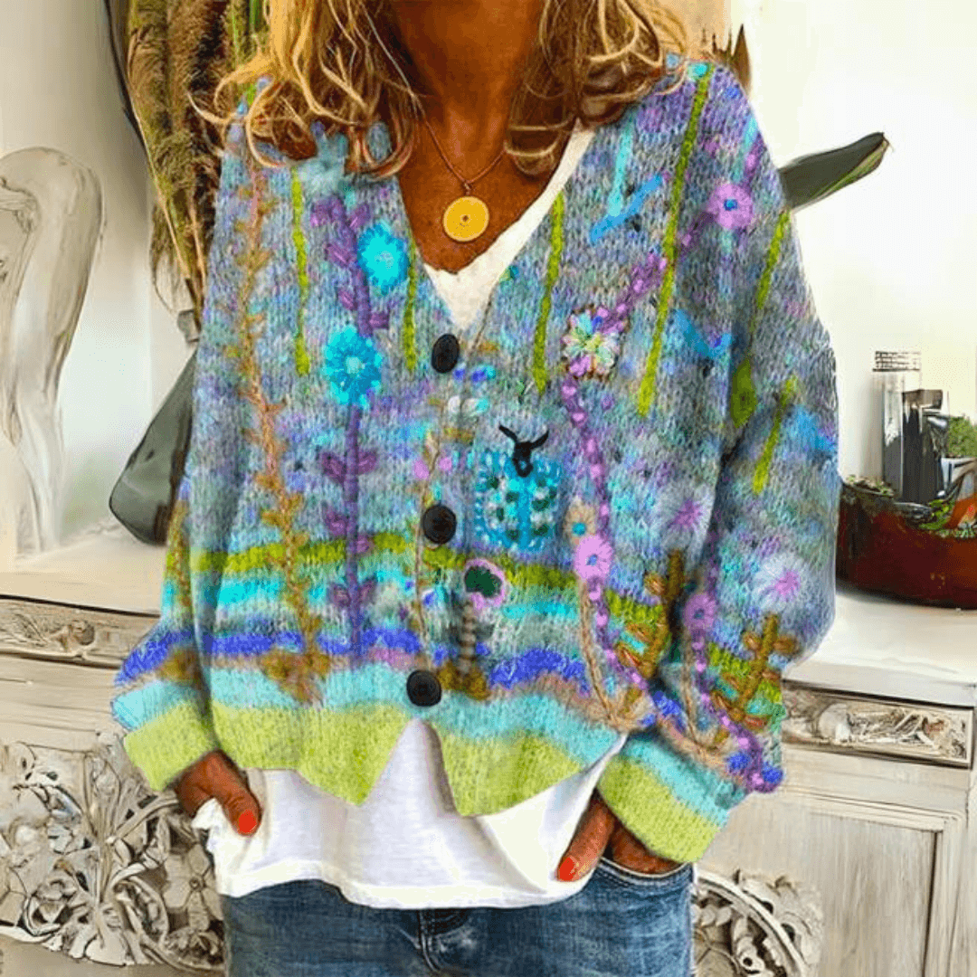 Cozy Wool Blend Open Cardigan