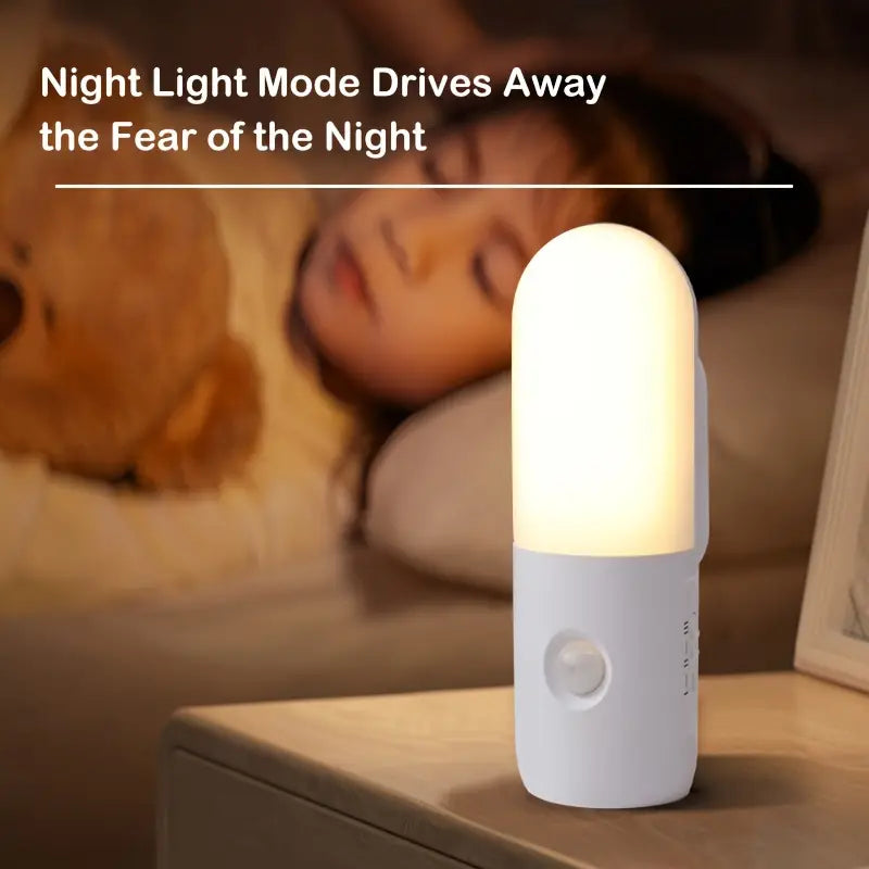 Bright LED Motion Night Lamp - Rechargeable Wall Light