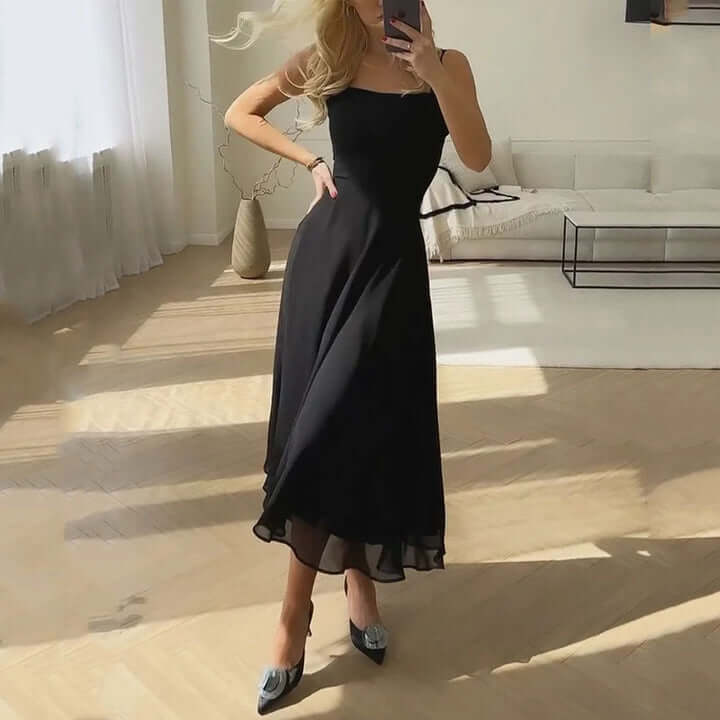 Strapless Plain Summer Dress