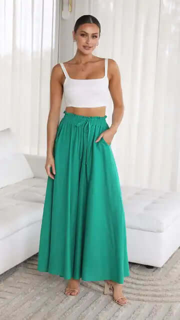 Comfortable Women's Elastic Waist Pants
