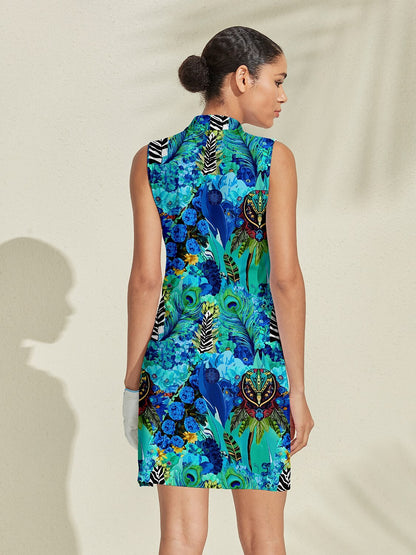Summer Beach Sleeveless Maxi Dress UPF 50+ Protection