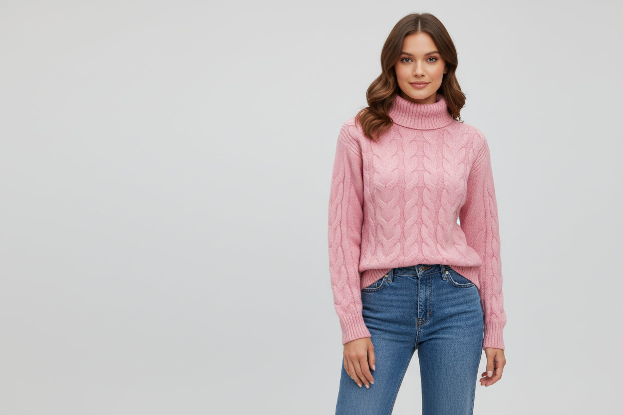 Classic Women's Crew Neck Sweater - Luxivelle