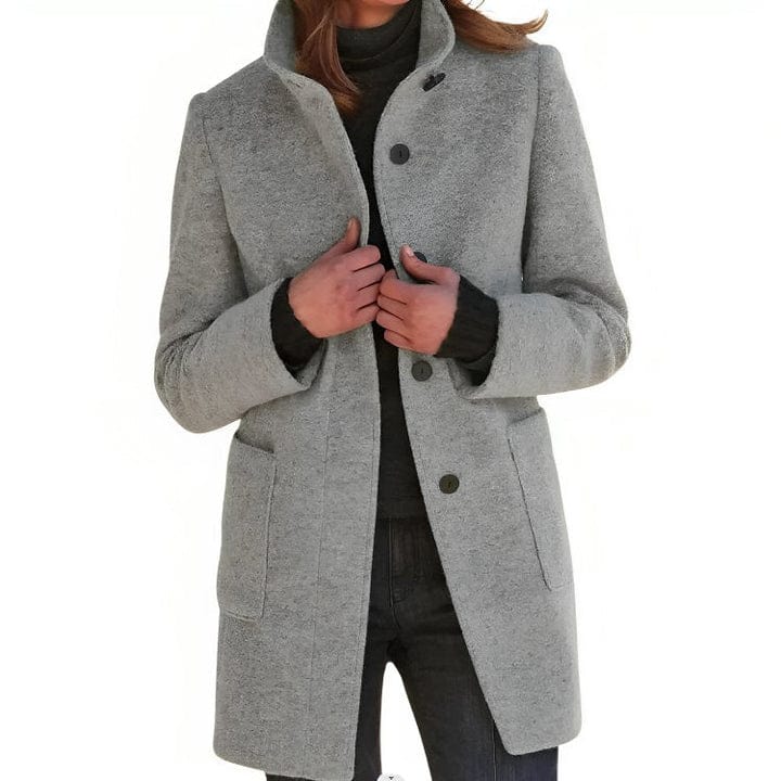Ladies Classic Fit Trench Coat - Luxivelle