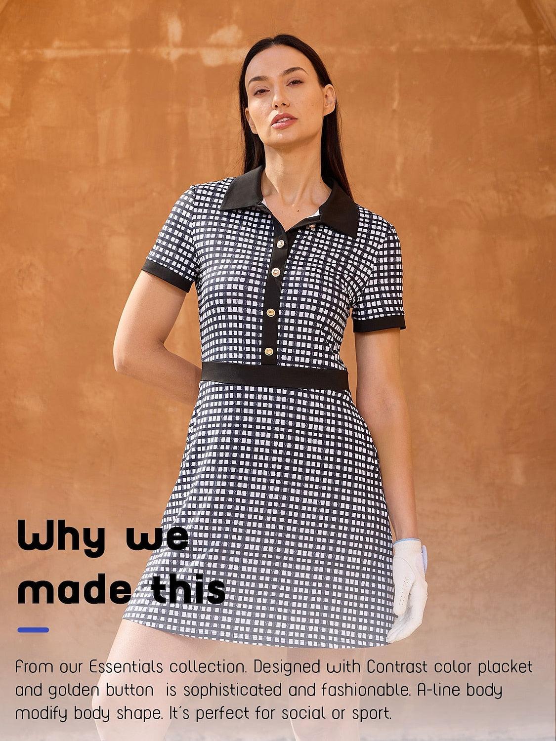Simple Summer Short Sleeve Midi Sun Dress UPF 50+