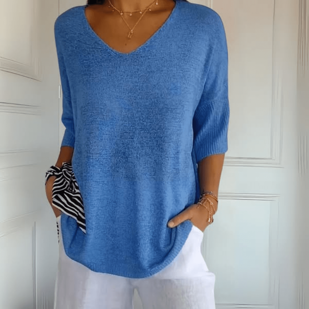 Isla | Knitted top with V-neck