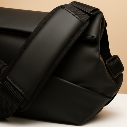 Men’s waterproof anti-theft sling bag with multiple compartments, magnetic closure, and adjustable strap—perfect for travel and commuting.