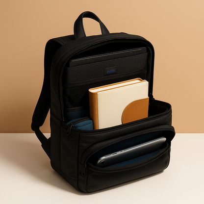 Anti-theft tech crossbody bag for men with RFID protection, shock-absorbing laptop sleeve, hidden compartments, and water-resistant design—ideal for travel and work.
