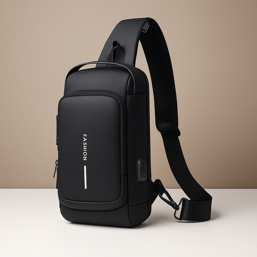 Secure USB Cross Body Bag for Men - Luxivelle