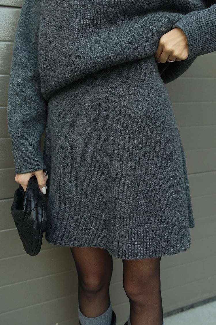Warm Cozy Knit Two-Piece Outfit