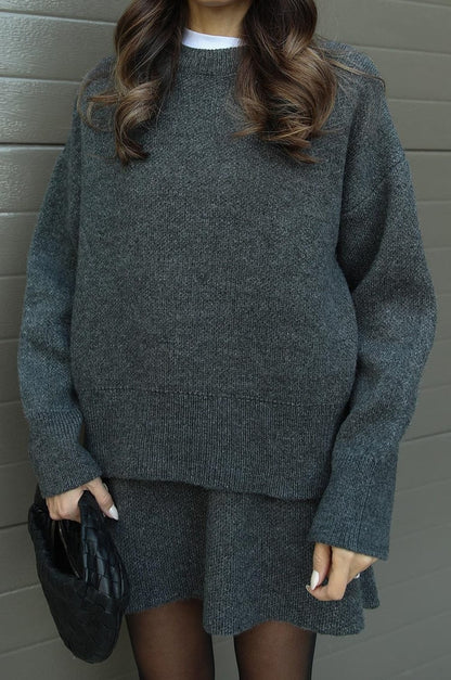 Warm Cozy Knit Two-Piece Outfit