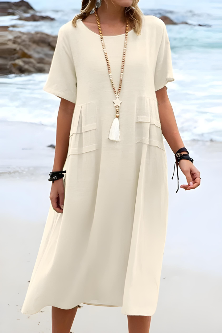 Relaxed Fit Belly Cover Dress - Luxivelle