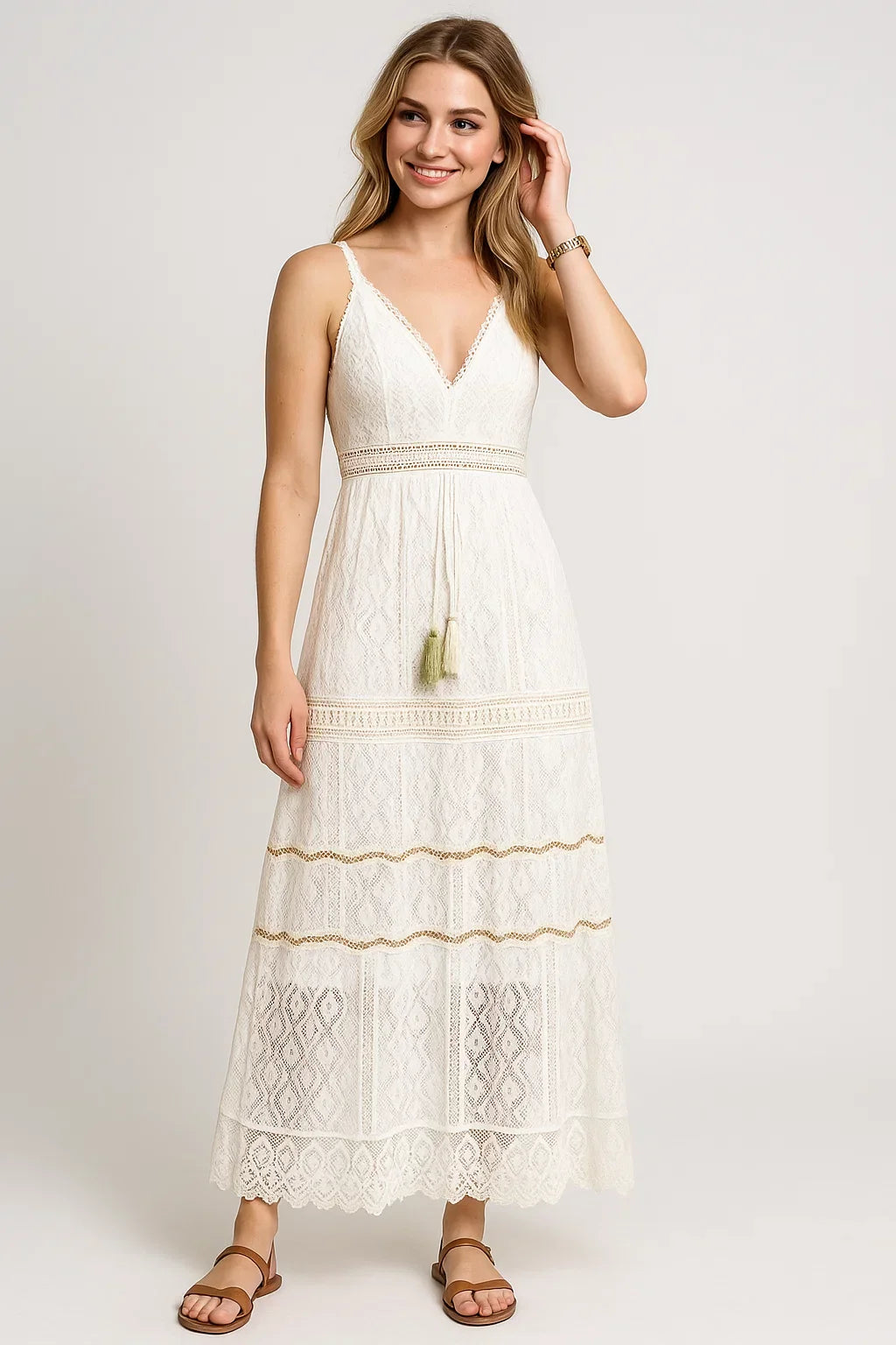 Lightweight Floral Long Sundress for Women - Luxivelle