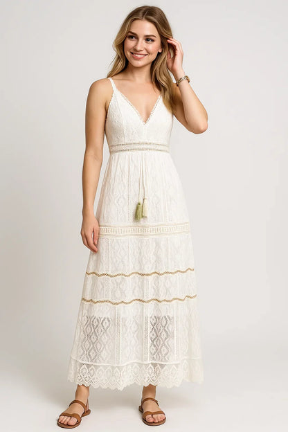 Lightweight Floral Long Sundress for Women - Luxivelle
