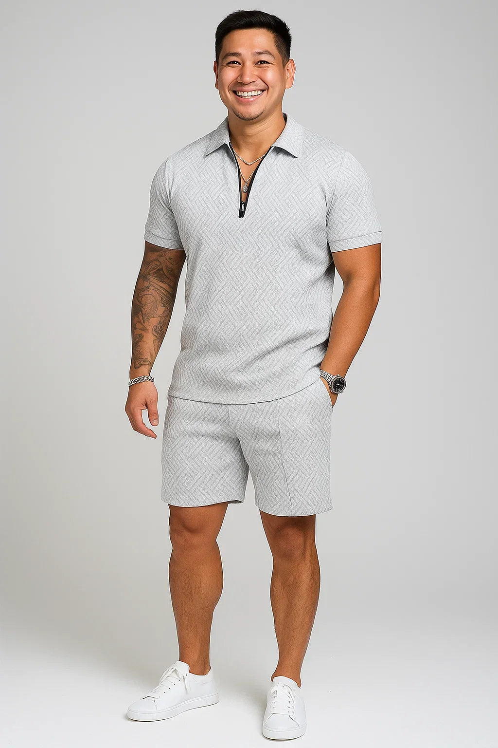 Comfortable Breathable Golf Polo Shorts Set - Luxivelle