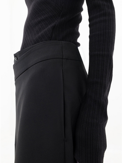 Ladies Comfortable High Waisted Loose Fit Summer Trousers