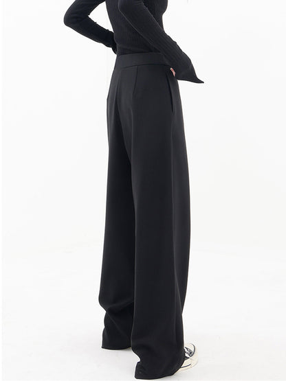 Ladies Comfortable High Waisted Loose Fit Summer Trousers