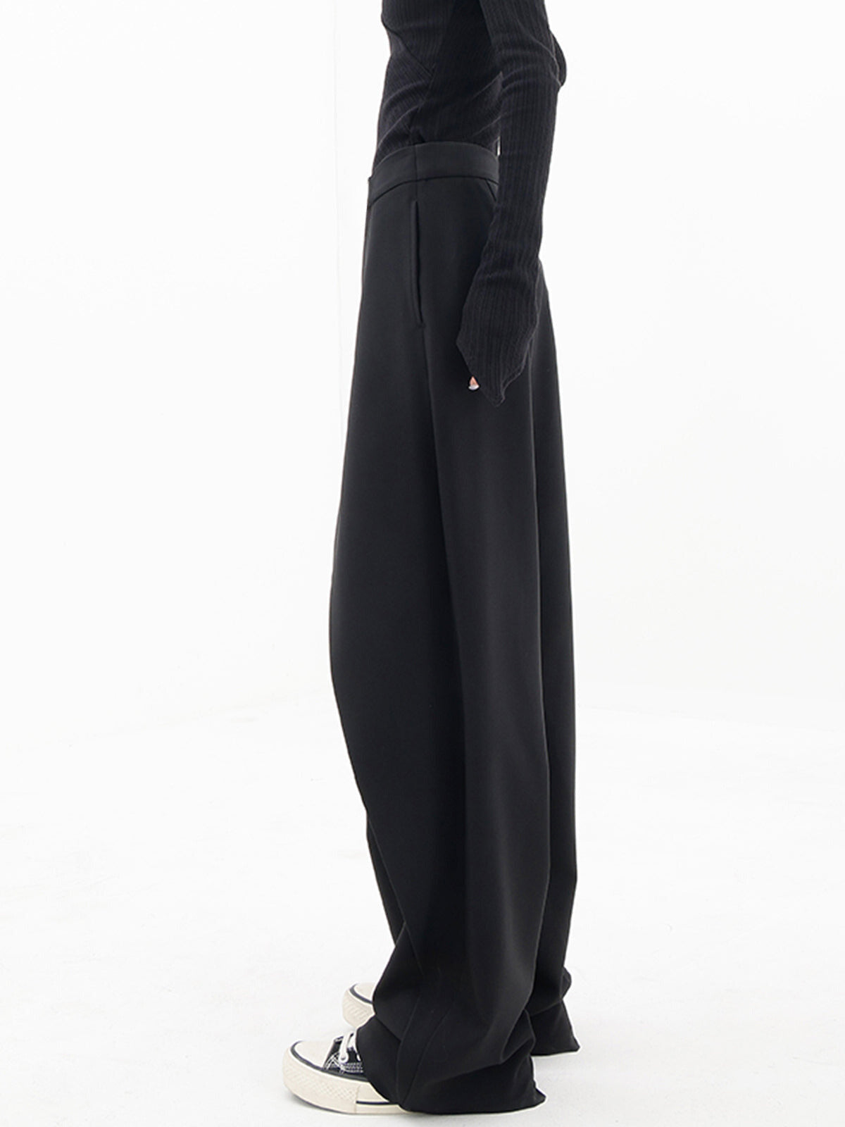 Ladies Comfortable High Waisted Loose Fit Summer Trousers