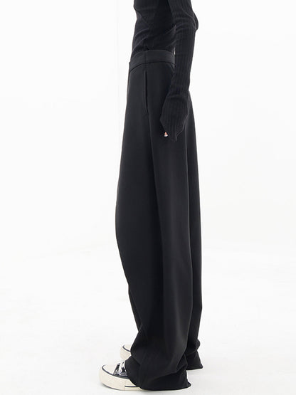 Ladies Comfortable High Waisted Loose Fit Summer Trousers