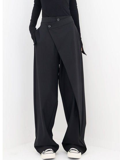 Ladies Comfortable High Waisted Loose Fit Summer Trousers