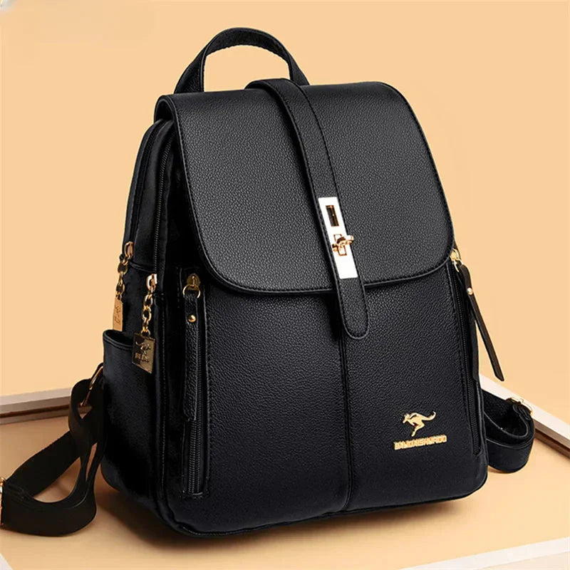 Premium Leather Rucksack Bag - Luxivelle