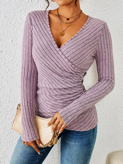 Slimming Long Sleeve Shapewear Top - Luxivelle